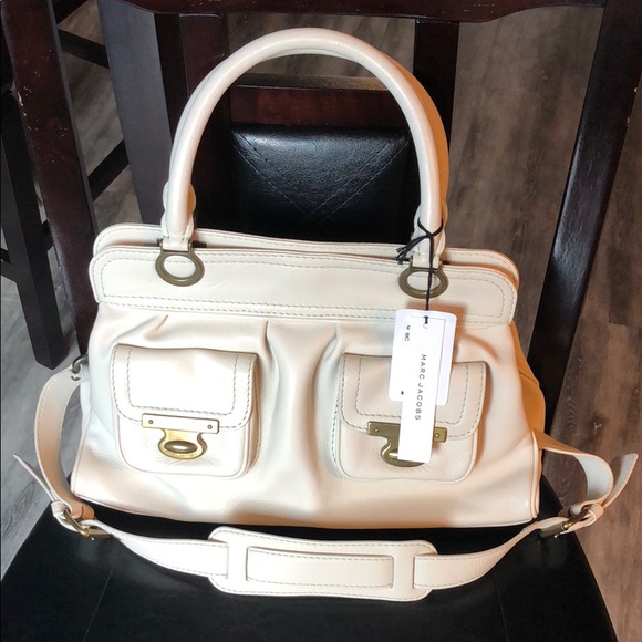 cream leather handbags